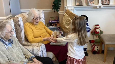 Children Bring Christmas Cheer to Meadowcroft Care Home Residents